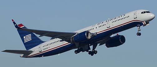 US Airways Boeing 757-2B7 N206UW, Phoenix Sky Harbor, December 23, 2013